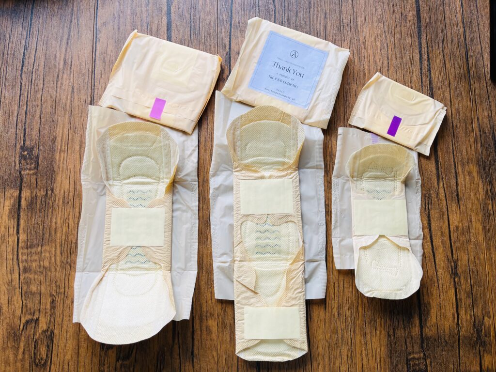 The Pad Company chemical free sanitary pads